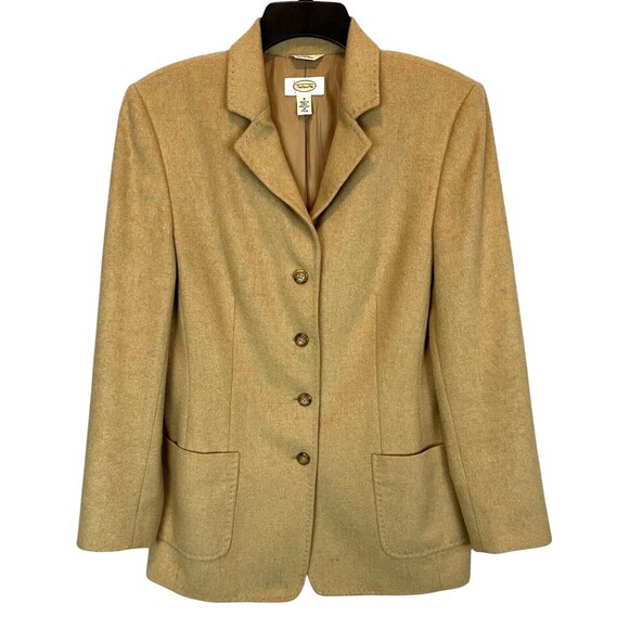 Talbots Italy Vintage 100% Pure Camel Hair Blazer Jacket  Women's 8  Old Money - Picture 1 of 9
